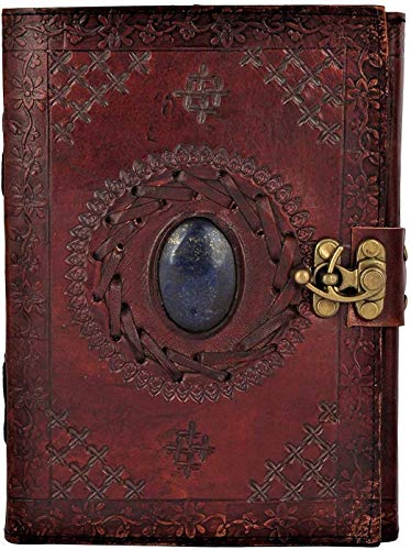 OVERDOSE Handgemachtes Leder Journal Reisetagebuch Schreib journal Organizer planer Tagebuch Size 6x8 inches (BROWN STONE)