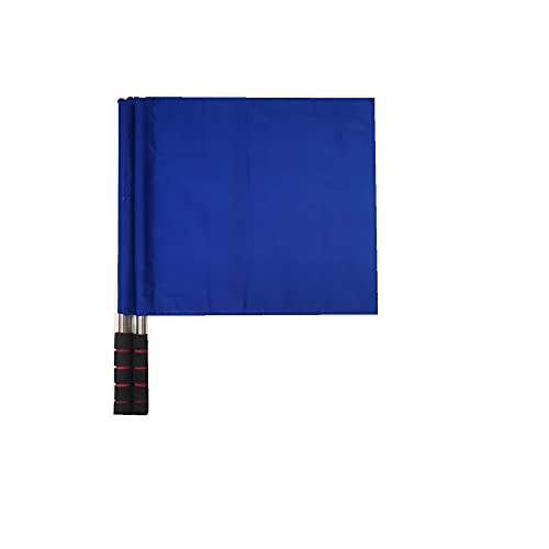 Stormflag 2 Schiedsrichterflaggen aus Schaumstoff – Fußball Rugby Flaggen Schiedsrichter Assistent kleine Edelstahl-Flaggen für Sportwettbewerbe (blau)