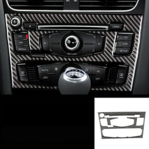 Zubehör Kohlefaser Auto Innennavigation Klimaanlage CD Bedienfeld LHD RHD Styling Aufkleber, Für Audi A4 B8 A5