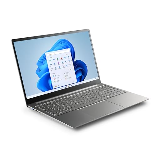 Notebook CSL R'Evolve C15 v3 Windows 11 Home - Ultra-Slim Laptop, 15,6 Zoll Display Full HD 1920x1080 IPS, Intel N200 CPU 4x3700 MHz, 500 GB M.2 SSD, 32 GB DDR4-RAM, USB 3.2, BT 5.1, AC WLAN