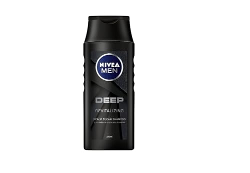 Nivea Hair Shampoo 250ML Men Deep (Pack of 6) (6 x 250ml) Revitilizing