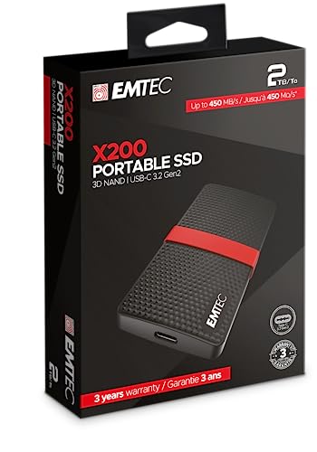 Emtec SSD 3.2Gen1 X200 2TB Portable (ECSSD2TX200)