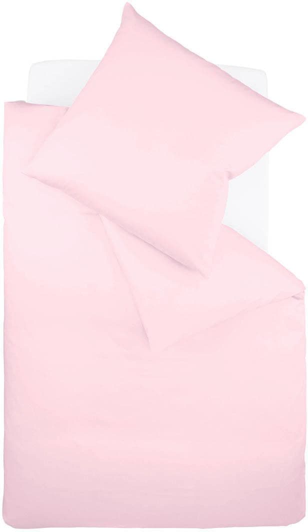 fleuresse Bettwäsche "Colours", in weicher Interlock Jersey Qualität aus 100% Baumwolle, Bett- und Kopfkissenbezug mit Reißverschluss, STANDARD 100 by OEKO-TEX zertifiziert