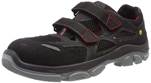 Stabilus 6134A, Unisex SRA Sicherheitsschuhe, Schwarz Rot, 41 EU (7.5 UK)