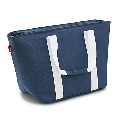 achilles Kühltasche - Einkaufstasche mit Kühlfunktion - Picknick-Tasche - Shopping-Bag - Strandtasche - (Blau/Weiss)