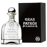 Gran PATRÓN Platinum Ultra-Premium-Tequila aus 100 % besten blauen Weber-Agaven, in Mexiko in kleinen Chargen handdestilliert, 40% Vol., 70 cl/700 ml