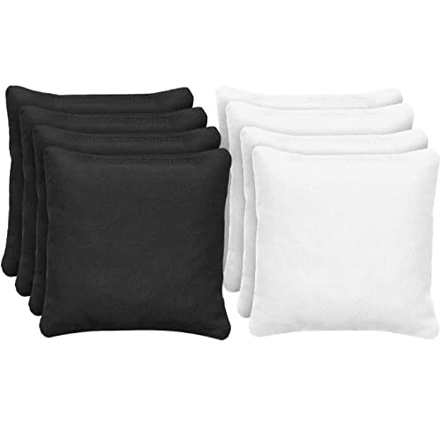 Offizielle Cornhole Bags | 4 Schwarze und 4 weiße Bags | Offizielle Größen | Premium Qualität | 100% Baumwolle | Wasserdicht | Amerikanisches Spiel | Outdoor Spiel | Freunde & Familie | OriginalCup®