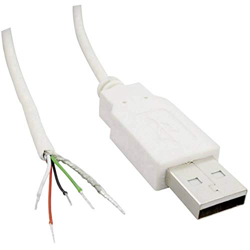 TRU COMPONENTS USB A Stecker 2.0 mit offenem Kabelende USB A Stecker 2.0 TC-2524011 Inhalt: 100St.