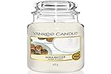 Yankee Candle große Duftkerze im Glas, Shea Butter, Brenndauer bis zu 150 Stunden