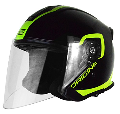 Herkunft Helmets 201586019200502 Helm Jet Palio Flow 2.0, schwarz/lime, XS