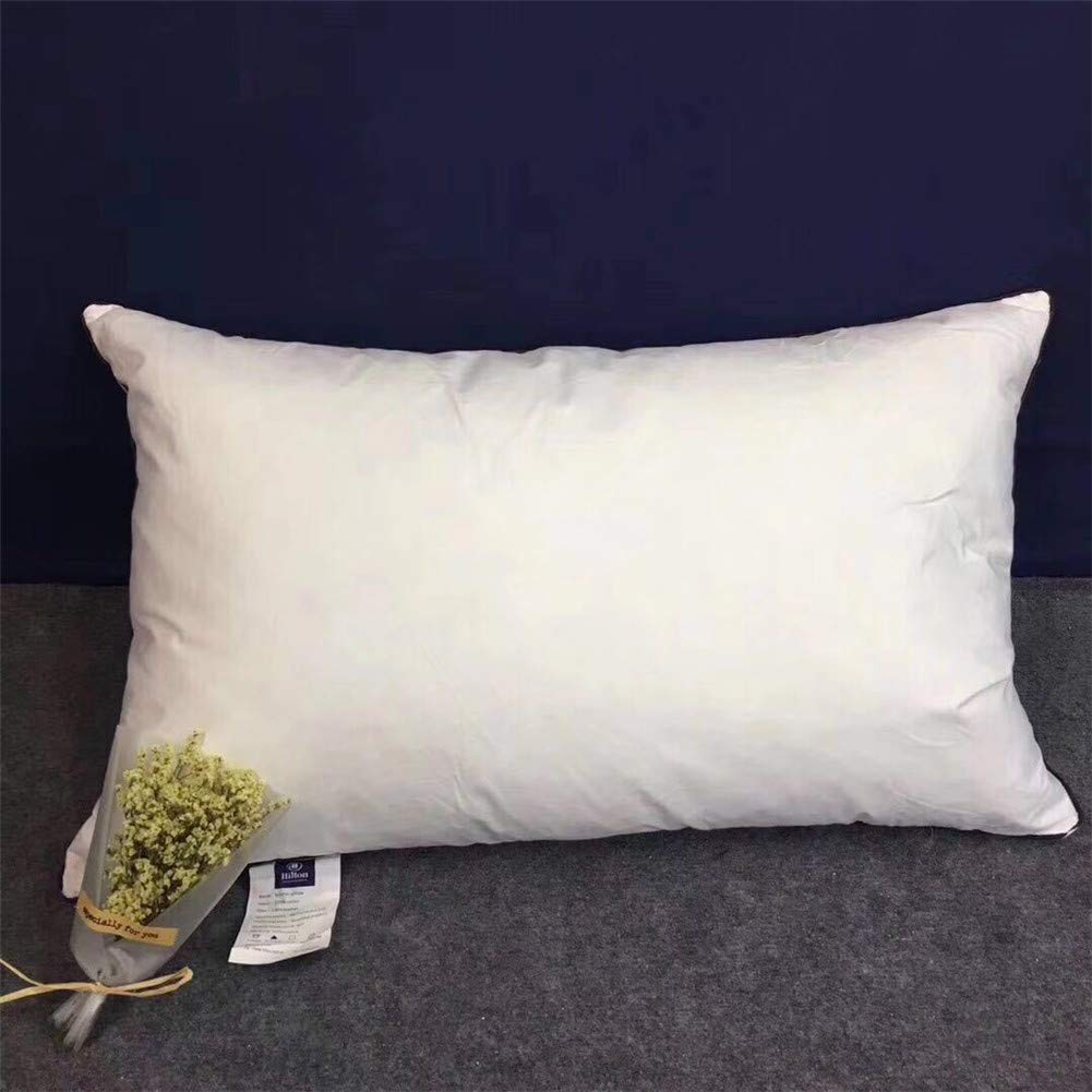Daunenkissen, Hotel Pillows, Super Soft Hotel Quality 100% Luxus Weiße Gänsedaunen Weiß Kissen 48 X 74 cm (1 Pack)