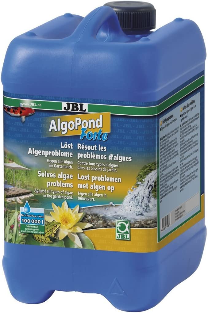 JBL AlgoPond Forte 27408 Wasseraufbereiter gegen alle Algen im Gartenteich, 5 l
