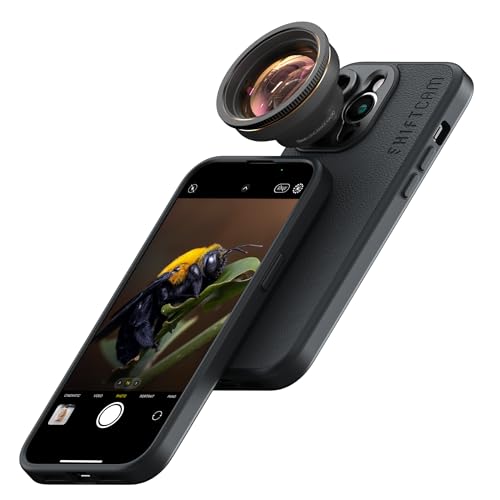 Shiftcam | LensUltra 75 mm Makroobjektiv mit großer Reichweite – 10-fache Vergrößerung, 70–100 mm Fokusentfernung – perfekt für Nahaufnahmen, atemberaubende Schärfentiefe, feine Details, hochwertiges