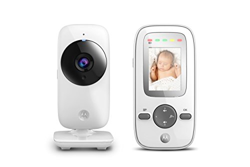 Motorola Baby MBP481 Digitales Babyfon mit Video-Display, Babyfon mit 5,1-cm-Display (2 Zoll) – Silberfarben (UK Plug)