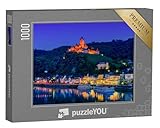 puzzleYOU: Puzzle 1000 Teile „ Cochem, Deutschland, bei Nacht“