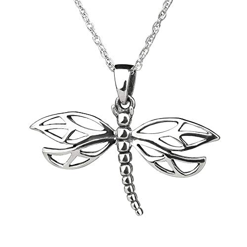 Celtic Dragonfly Pendant - Outlander Libelle als Silberkette aus Schottland