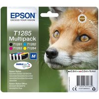 Epson Druckerpatronen Multipack T1285 / C13T12854012 (BK, C, M, Y)