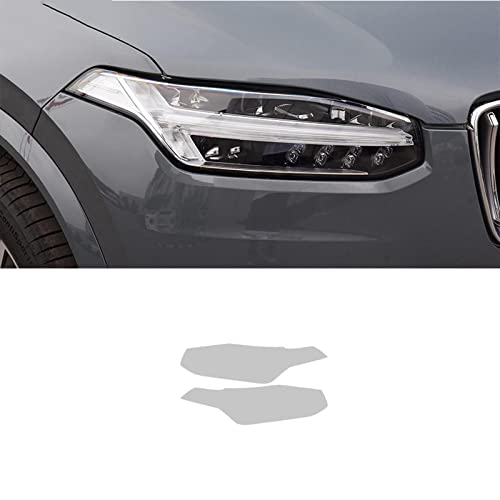 LAYGU Autoscheinwerfer TPU Transparent Schwarz Schutzfolie Aufkleber, Für Volvo XC90 XC40 XC60 S60 S90 V60 V90 Zubehör