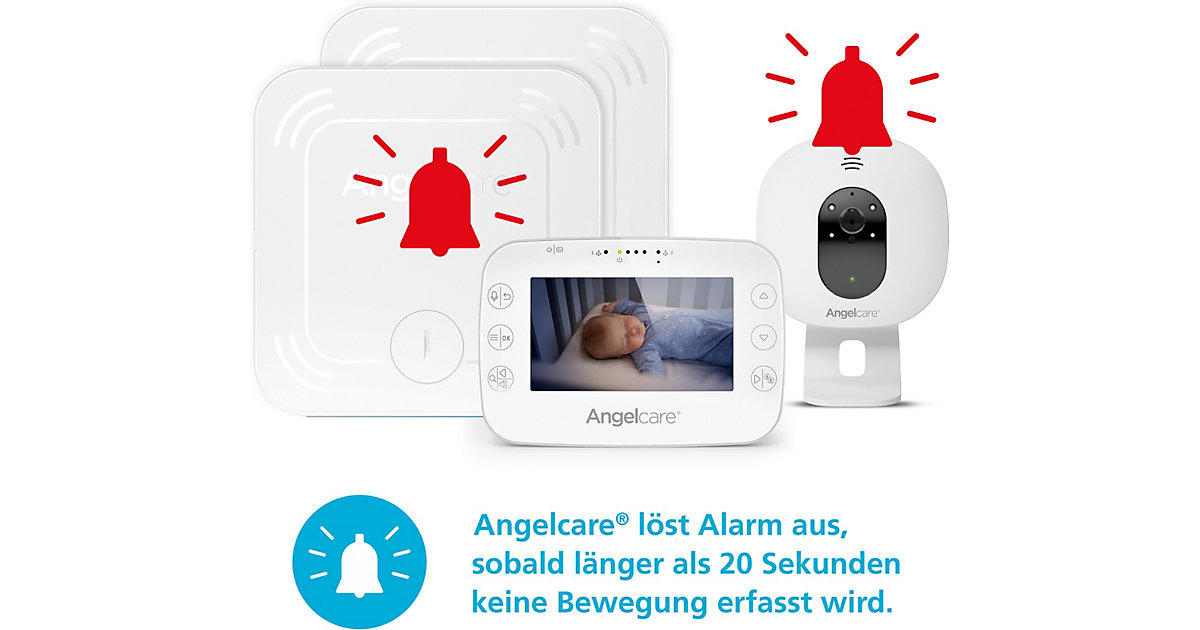 Angelcare® SmartSensor Pro 3: 3-in-1 Baby-Überwachung Video + Audio + Bewegung mit zwei Wireless Sensormatten 2