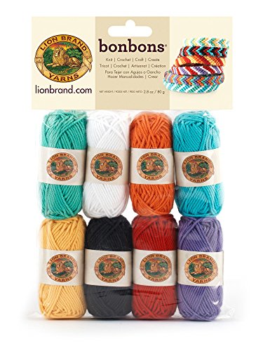 Lion Brand Yarn Company 1 Knäuel Garn Bonbons, Beach, Multicolor