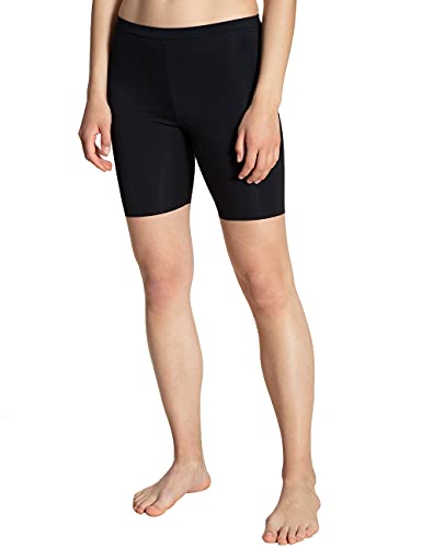 CALIDA Damen Shorts Natural Skin, schwarz, Unterhose Unterwäsche aus Lyocell und Roica, mit elastischem Verschluss, Größe: 32/34
