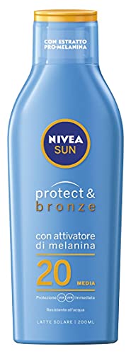 Nivea Sun Sonnenmilch Sonnenschutz 200ml feuchtigkeitsspendend Protect & Bronze LSF 20