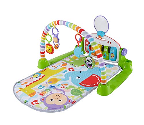 Fisher-Price FWT12 Piano-Gym Spielbogen mit Musik und Licht inkl. Spielzeug Babyerstausstattung, ab 0