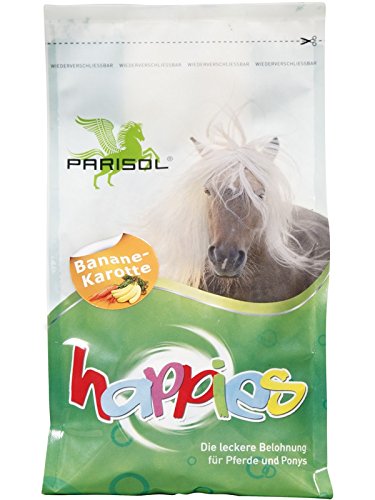 Parisol Happies, Leckerli für Pferde - Banane-Karotte - 1kg