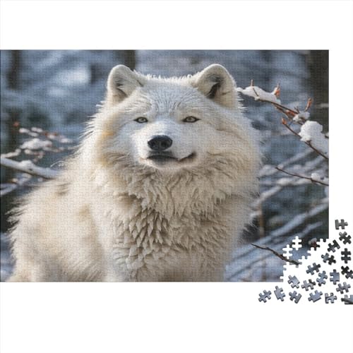 Domineering Arctic Wolf 1000 Teile Gifts Home Decor Erwachsene Puzzles Geburtstag Family Challenging Games Educational Game Wohnkultur Stress Relief 1000pcs (75x50cm)