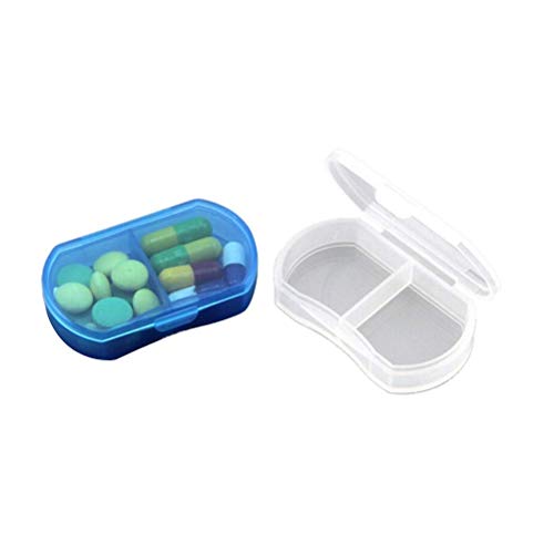 SMBAOFUL Mini Medicine Weekly Storage Pill Box: Praktischer 7-Tage-Tablettensortierer für Gesundheitsorganisationen (zufällige Farbe)