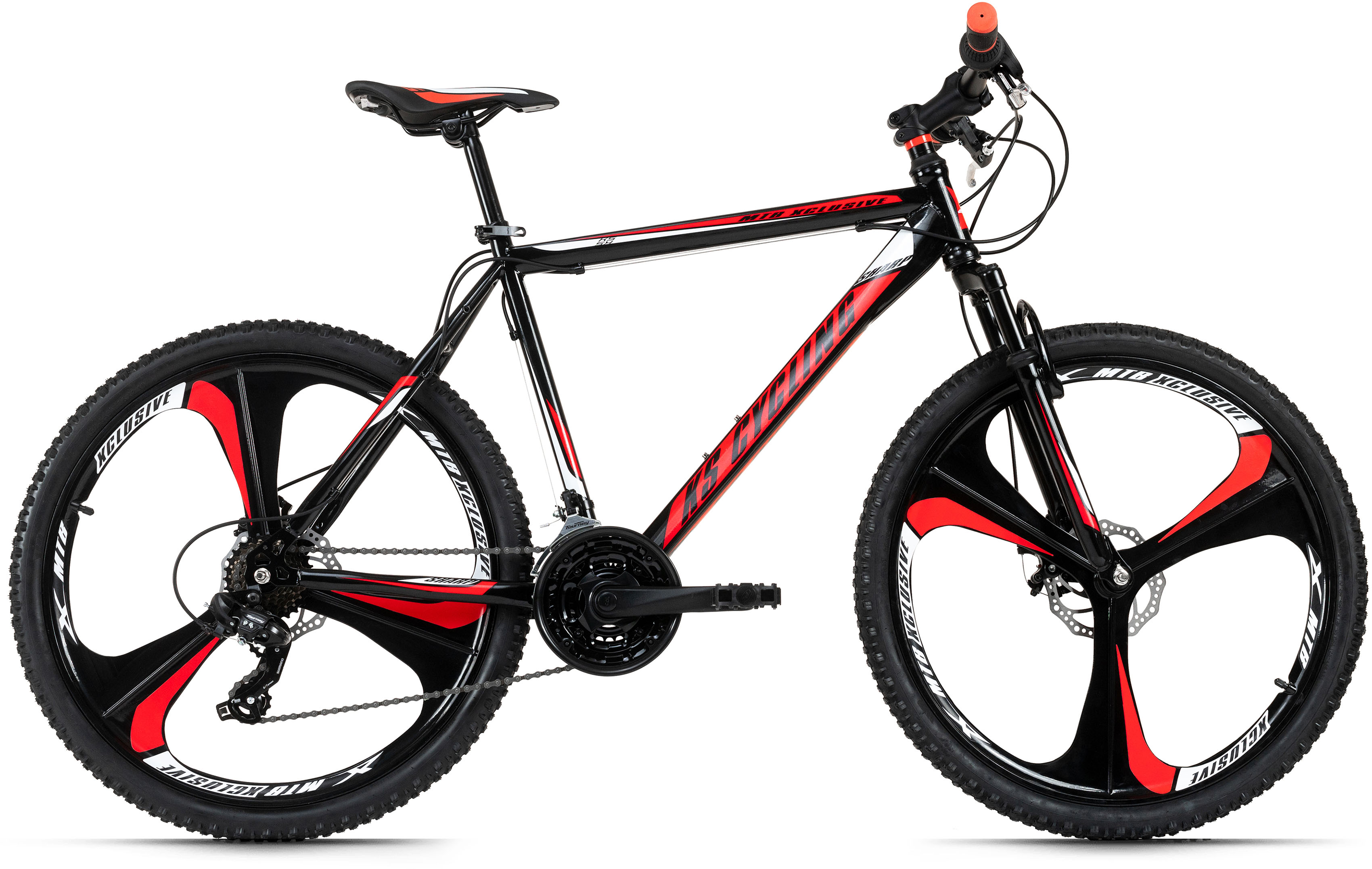 KS Cycling Mountainbike Hardtail 26'' Sharp schwarz-rot RH 46