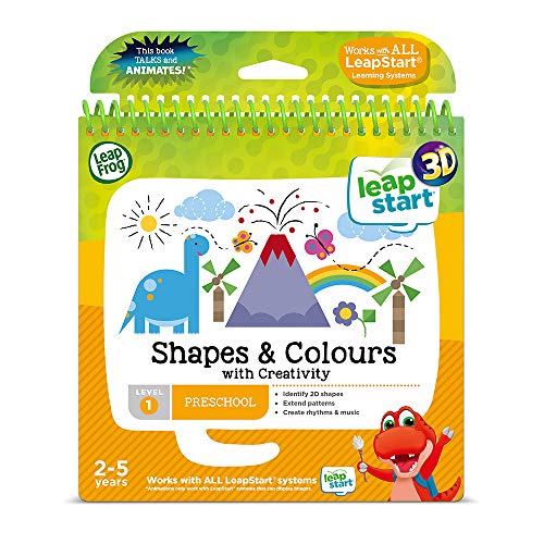 LeapFrog 460503 3D-Aktivitätsbuch mit Formen und Farben, Mehrfarbig