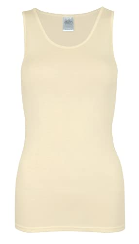 wobera Angora Damen Hemd ohne Arm aus 70% Schurwolle KbT und 30% Seide Gr. L