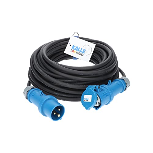 CEE-Gummiverlängerung H07RN-F 3G 1,5 mm² 5 m von KALLE DAS KABEL