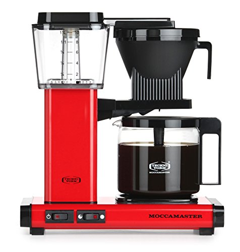 Moccamaster KBG Select, Retro Kaffeemaschine, Kaffeeautomat, Red, 1.25 Liter