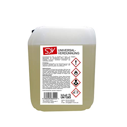 SDV Chemie Universalverdünnung 2x 5 Liter 10L Nitroverdünnung Waschverdünnung Lackverdünner