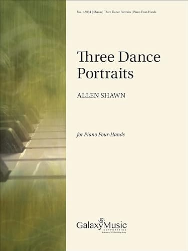Allen Shawn-Three Dance Portraits-Piano Four-Hands-BOOK