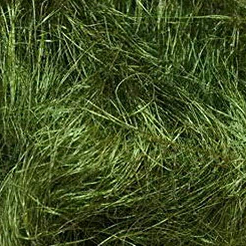 Füllmaterial für Geschenke – Sisal Watte/Wolle/Fasern – Flachshaar/Feenhaar Dekoration (Oliv, 1400 Gramm)