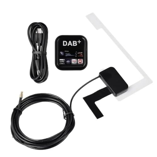 JUJNE DAB + USB Android Autoradio Tuner Fenster Antenne Navigation APP Control Kit Universal DAB USB Dongle Digital Langlebig Einfach zu bedienen