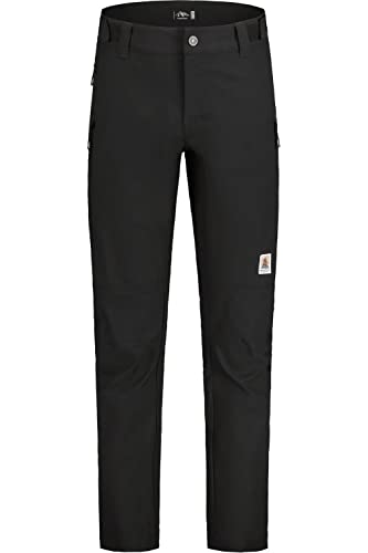 Maloja M Momosm. Hose Schwarz - Winddichte Wasserabweisende Herren Softshell Radhose, Größe L - Farbe Moonless