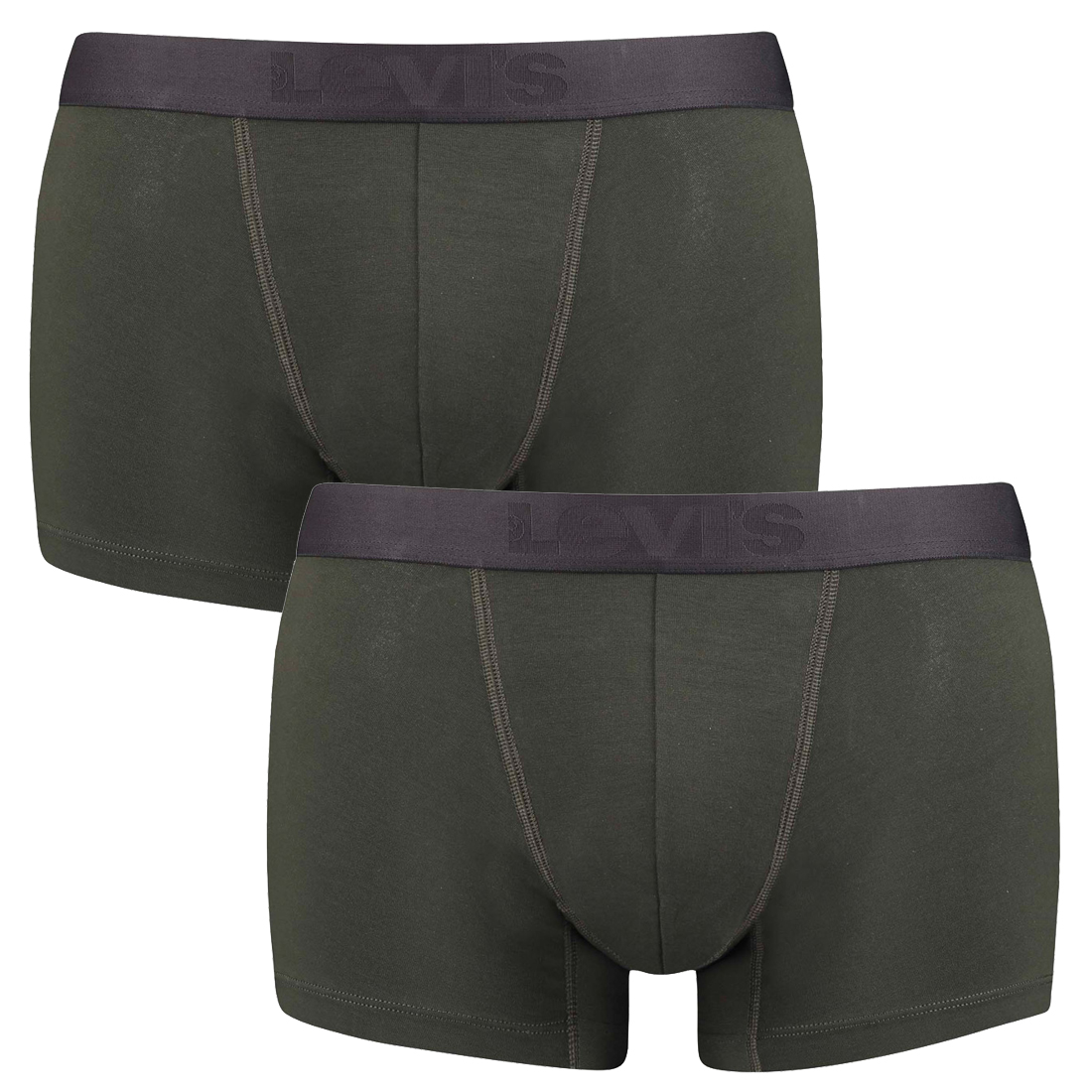 2er Pack Levis Herren Movement Tencel Trunk Boxer Shorts Unterhose Pant Unterwäsche S, Army Green