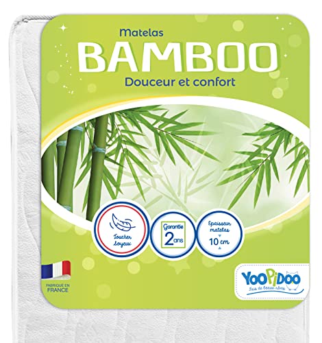 Yoopidoo - Babymatratze aus Bambus - 70x140 cm - Weiche und saugfähige Viskose - Ohne chemische Behandlung - OekoTex®