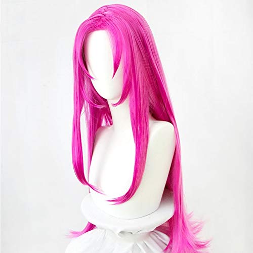 Anime Comic   JoJos Bizarre Adventure Cosplay Perücken Diavolo Cosplay Perücke Hitzebeständige synthetische Perücke Haar Cosplay Zubehör   Pink Nur