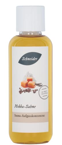 Saunabedarf Schneider - Aufgusskonzentrat Mokka-Sahne - karamellig-cremiger Saunaaufguss - 250ml Inhalt