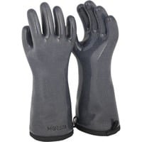 MOESTA-BBQ 20014 HeatPro Gloves - Ofen-Grillhandschuh Silikon, bis 250° Celsius hitzebeständig, waschbar - XXL 11 anthrazit