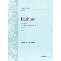 Klavierkonzert Nr. 2 B-dur op. 83 Breitkopf Urtext - Ausgabe für 2 Klaviere (EB 6030)