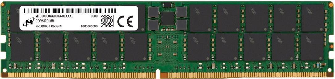 Micron - DDR5 - Modul - 64 GB - DIMM 288-PIN - 5600 MHz / PC5-44800 - CL46 - registriert (MTC40F2046S1RC56BD1R)