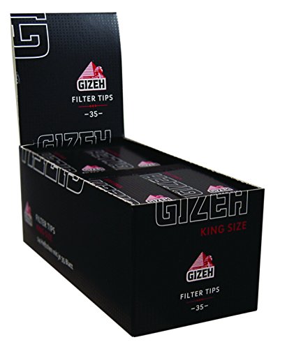 Gizeh Black Filter Tips regular King Size Wide breite Tips 10x Boxen (240 Booklets)