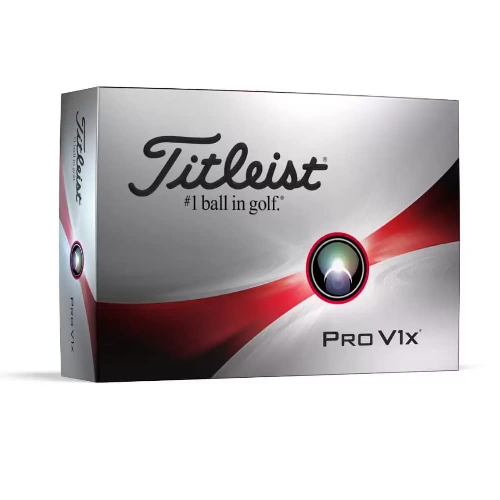 Titleist Pro V1X Golf, Erwachsene, Unisex, Weiß, 12 Kugeln