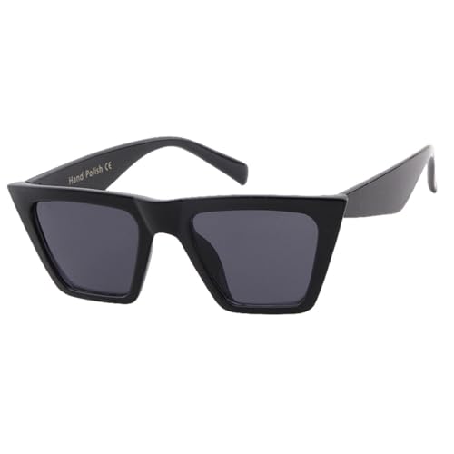 MUTYNE Kleine quadratische Sonnenbrille für Damen, luxuriös, PC-Rahmen, Farbverlaufslinse, Cat-Eye-Sonnenbrille, männliche Brillen, C4, Einheitsgröße